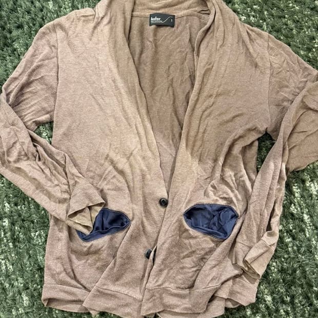 컬러 코튼 린넨 가디건