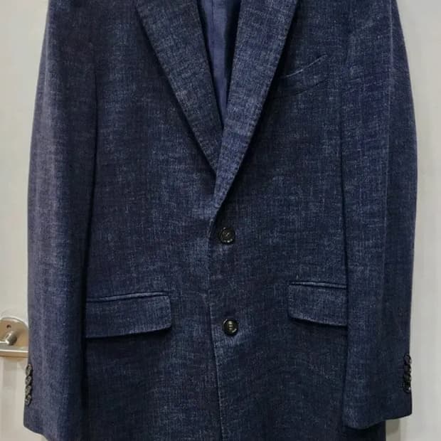 갤럭시 남성 캐시미어 롱코트 52 사이즈 105