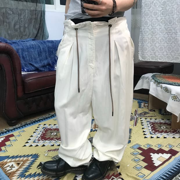 자라 핀턱 밴딩 린넨 팬츠 (Z1002)