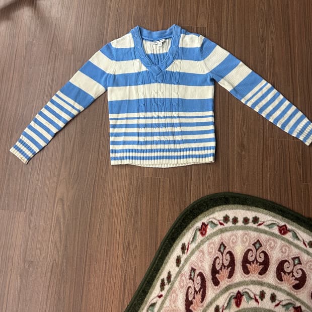 타미힐피거 단가라 니트 