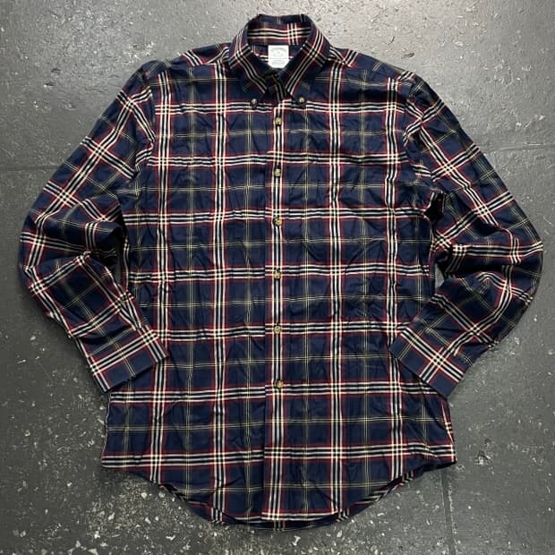 95-100 브룩스브라더스 타탄 체크 셔츠
