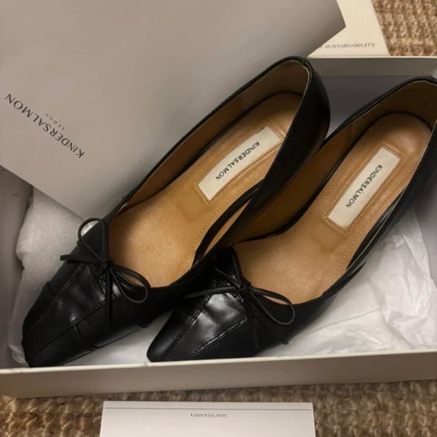 킨더살몬 오브리크 발레리나 여성 구두 힐 235