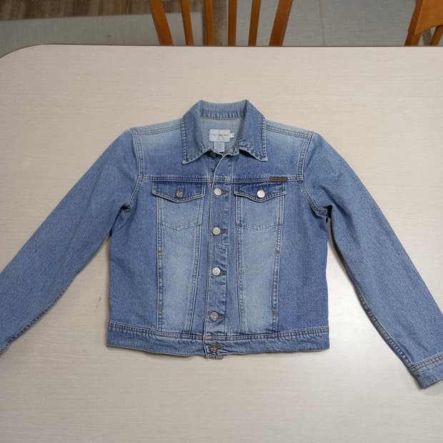 S85 Calvin Klein Turkey 워싱 데님자켓 연청 S-211