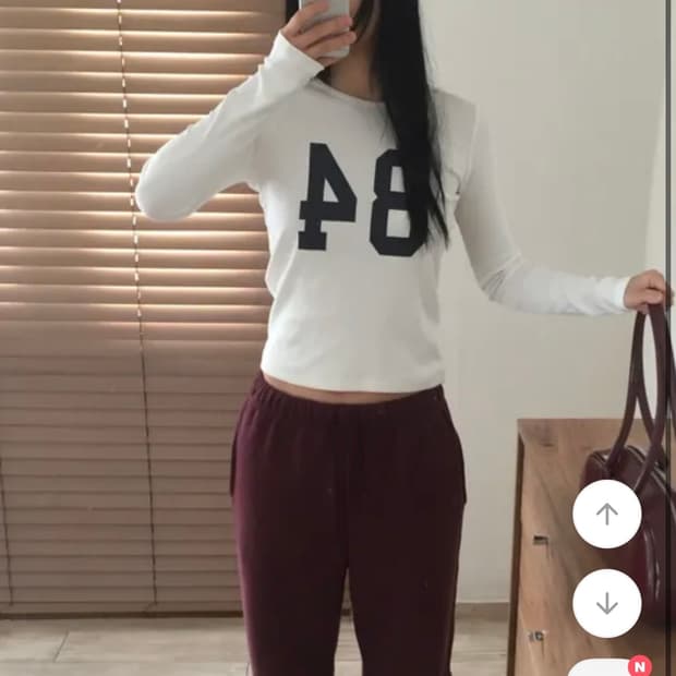 84 넘버 피그먼트 골지 긴발티