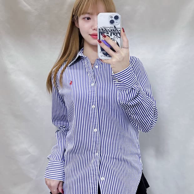 폴로 랄프로렌 포니 스트라이프 셔츠 