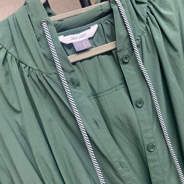 JUCY JUDY 그린 후드 롱 원피스 S