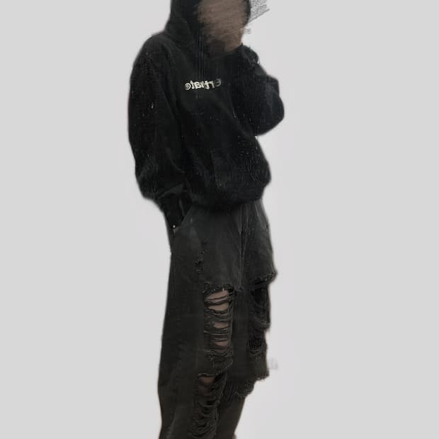 🖤[미친핏 착샷]디스이즈네버댓 빅로고 블랙 후드티🖤