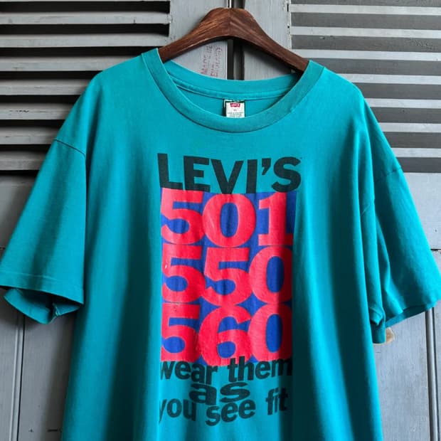 [XL]90's 리바이스 Made in USA 프로모 티셔츠