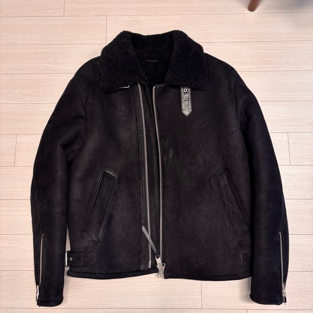 (Msize) 올세인츠 데클리 시어링 무스탕 자켓