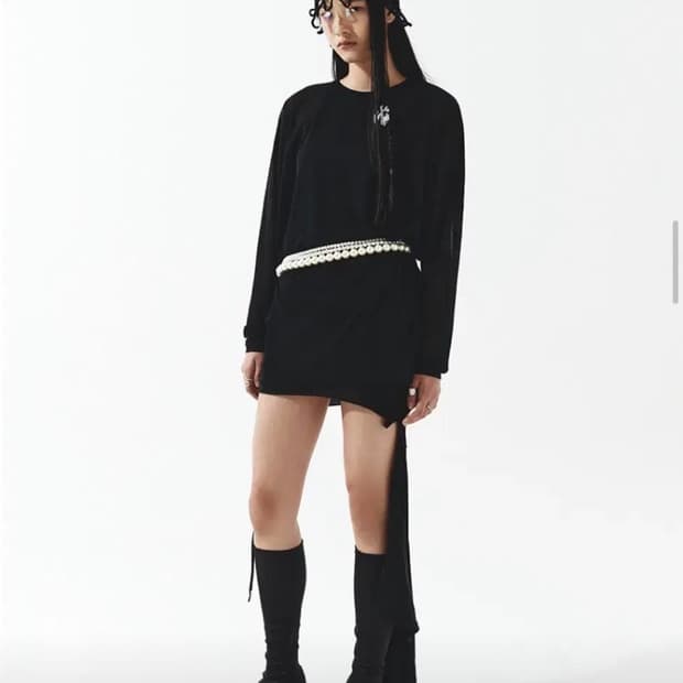 YEEL 시스루 니트 슬리브