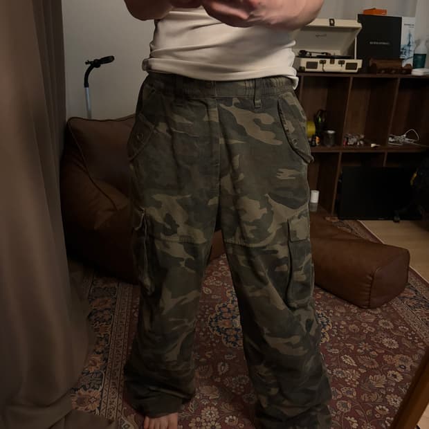 이알티알 카고 카모 팬츠 