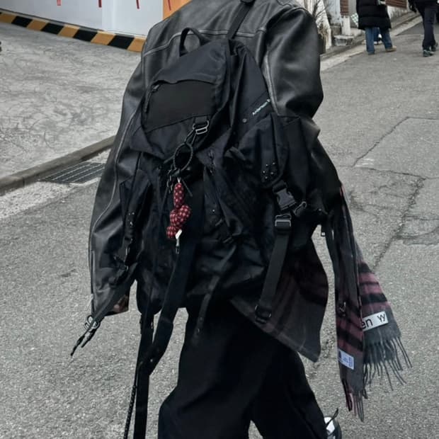 앤더슨벨 (에센셜) 유니섹스 아즈텍 백팩 블랙