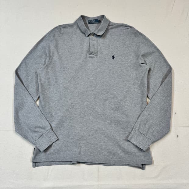 L) 폴로 랄프로렌 그레이 긴팔 카라티 PK