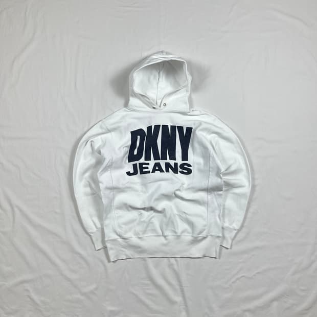 90‘s 도나카란뉴욕 dkny jeans 스펠아웃 후드티
