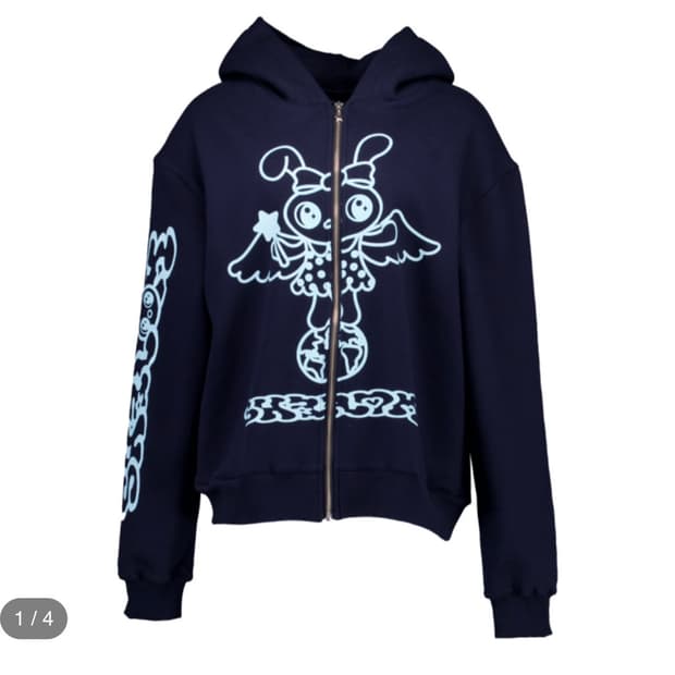 샬롬클럽 몰라 후드집업 네이비