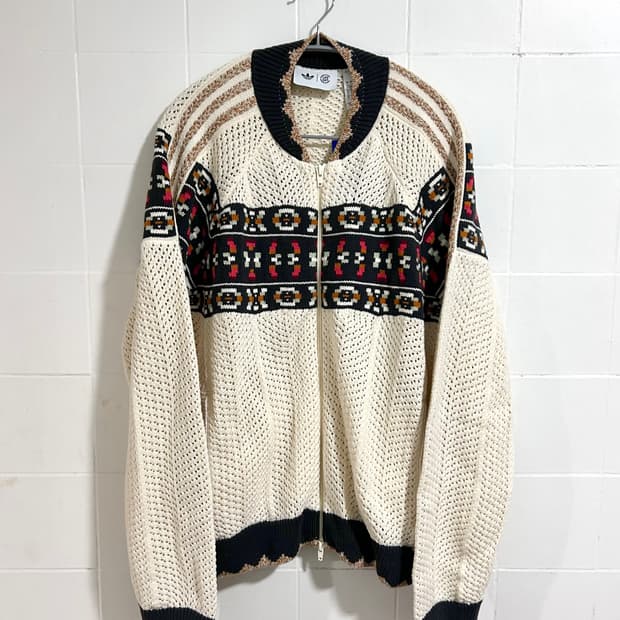 아디다스 클락 크로셰 아이보리 트랙탑 져지