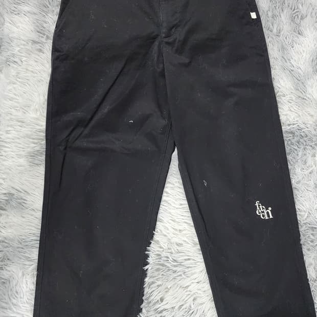 페치선데이 블랙 와이드 팬츠