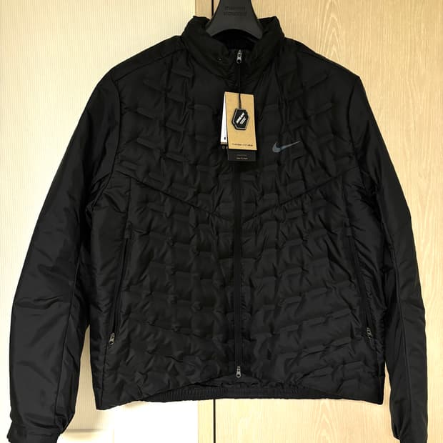 [XL] 나이키 써마핏 ADV 에어로로프트 리펠 다운 러닝 자켓 블랙
