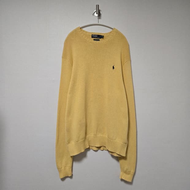 폴로랄프로렌 옐로우 오버핏 니트 / 남성 니트/ 남자 니트