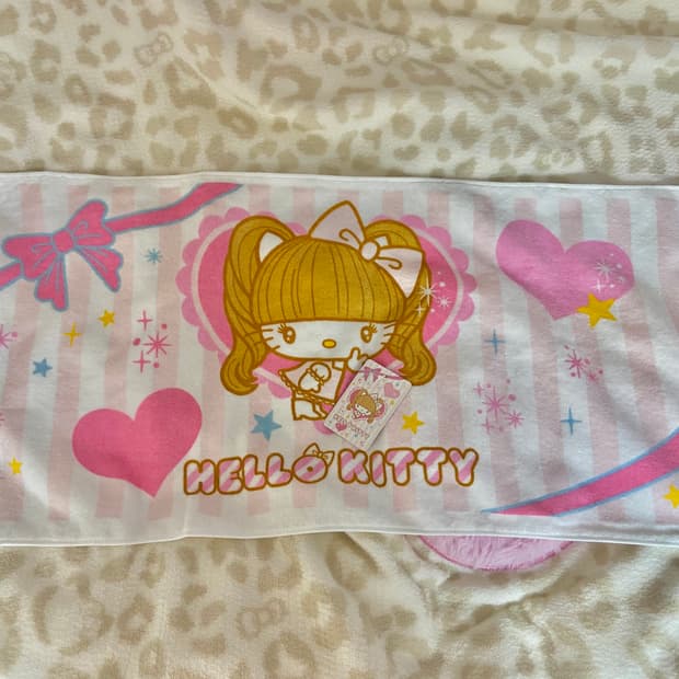 (새상품)츠지노조미 키티 타올 고전키키