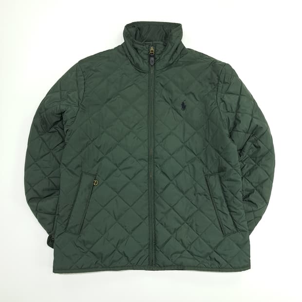 CN656W L 폴로 랄프로렌 포레스트그린 퀄팅 자켓