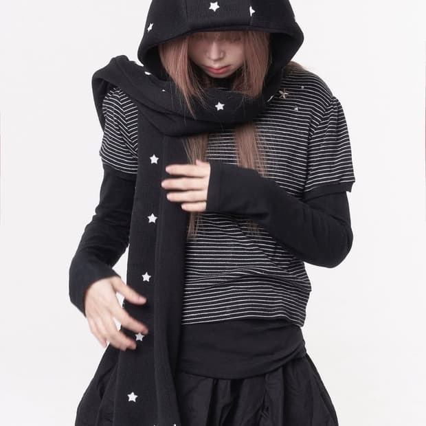 Pincunomaru 후드머플러