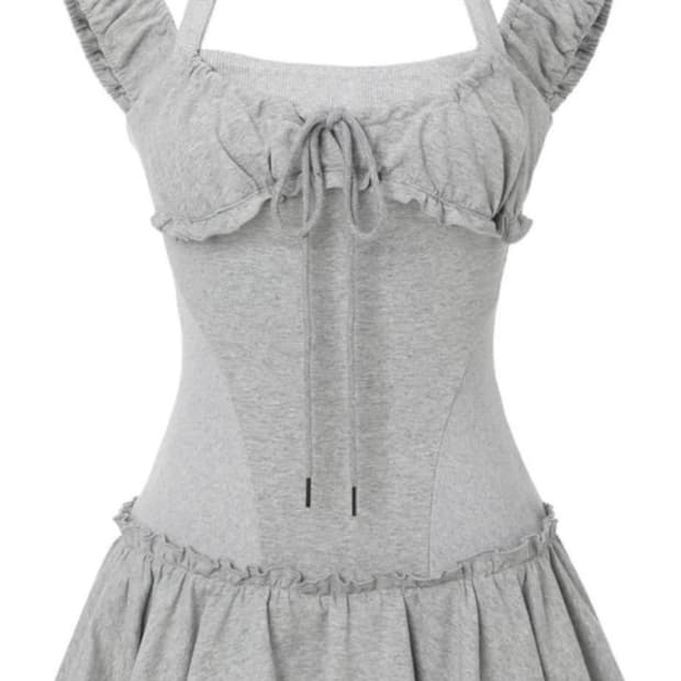 쓰리타임즈 앤 홀터 드레스 xs 새상품