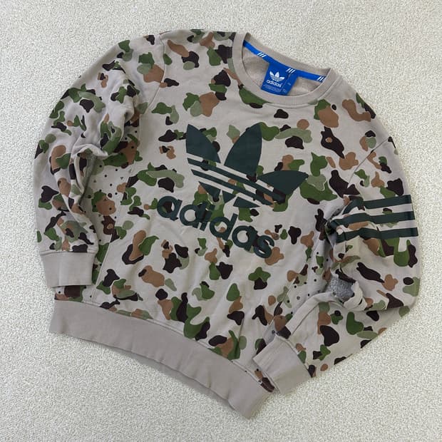 90 아디다스 카모 맨투맨 0319D