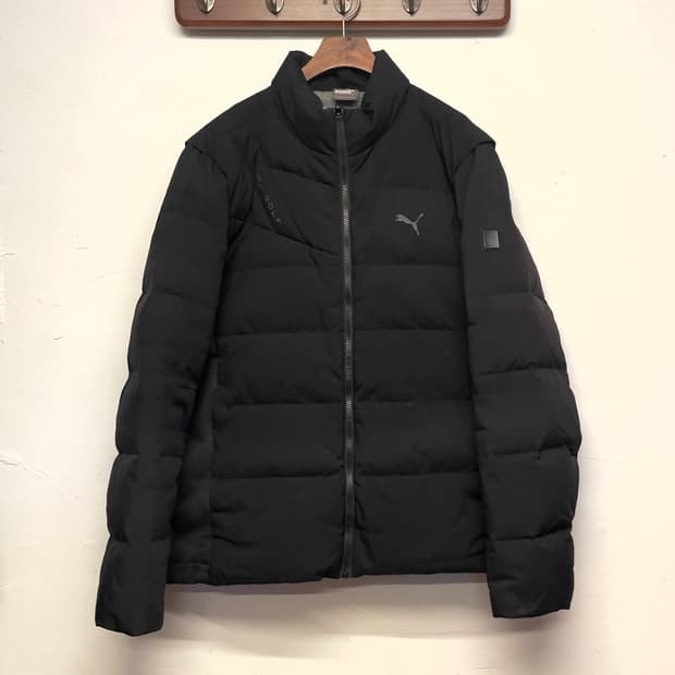 푸마 골프 블랙 덕 다운 패딩  