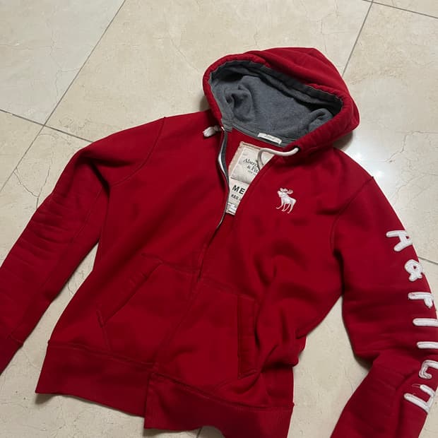 아베크롬비 후드집업 레드(M)