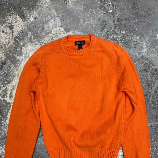 빈티지 니트 오렌지 