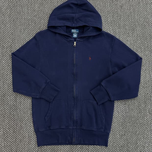 폴로 후드집업 네이비
