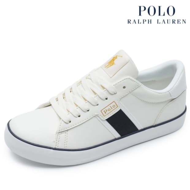 폴로 여성화 REXLEY 크림네이비 스니커즈