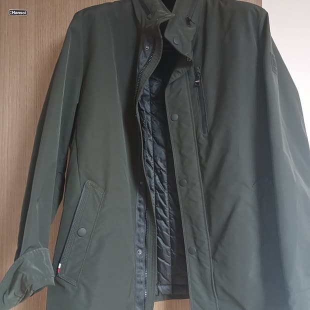 타미힐피거 카키색 누빔 점퍼 XL