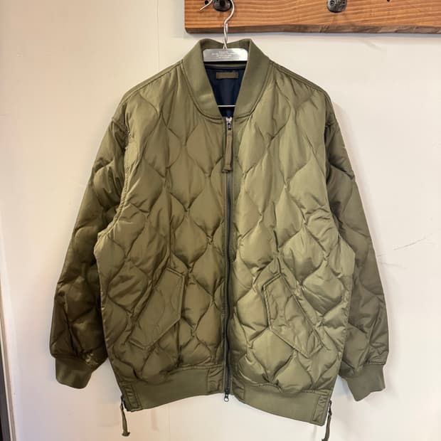 타이온 밀리터리 ma-1 다운자켓 올리브 xl