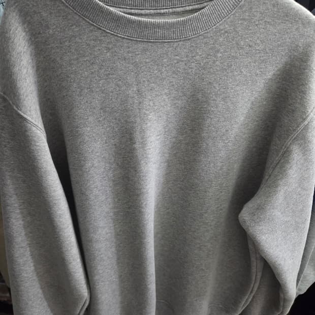 지오다노 기모 맨투맨 M 그레이