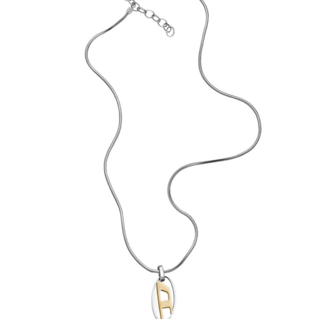 디젤 오벌 D 로고 펜던트 목걸이 DX1421931 풀박스 풀구성