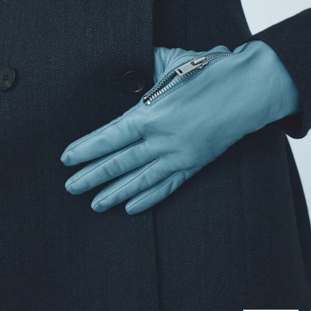 새제품) H&M 스튜디오 컬렉션 지퍼 레더 장갑