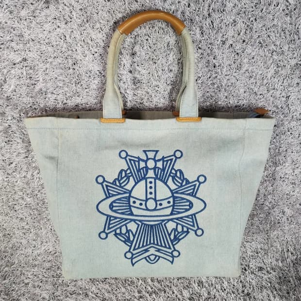 비비안웨스트우드 데님 숄더백