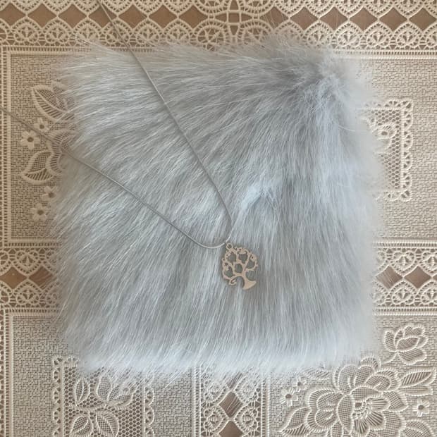 Vintage silver tree necklace