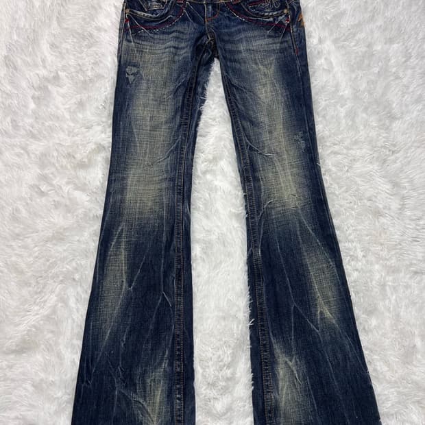 red pepper y2k denim