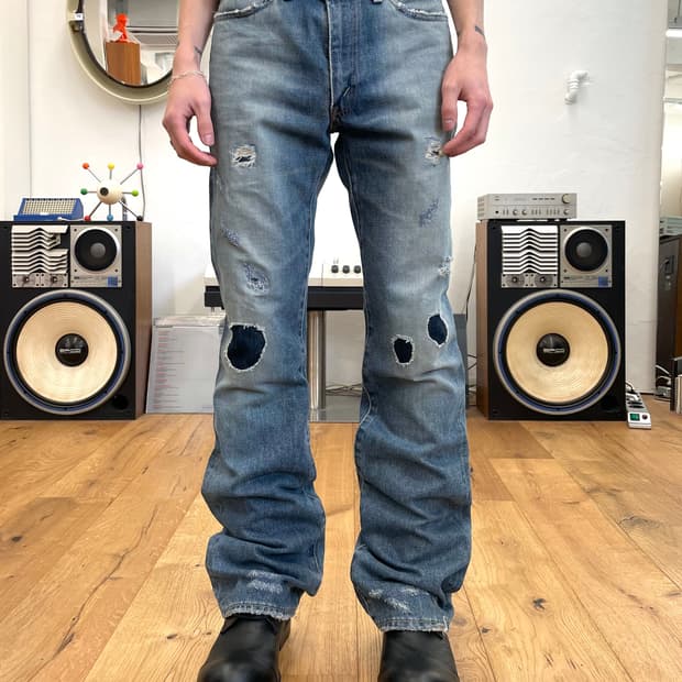 [32] LVC 리바이스 517 패치워크 플레어 데님 팬츠