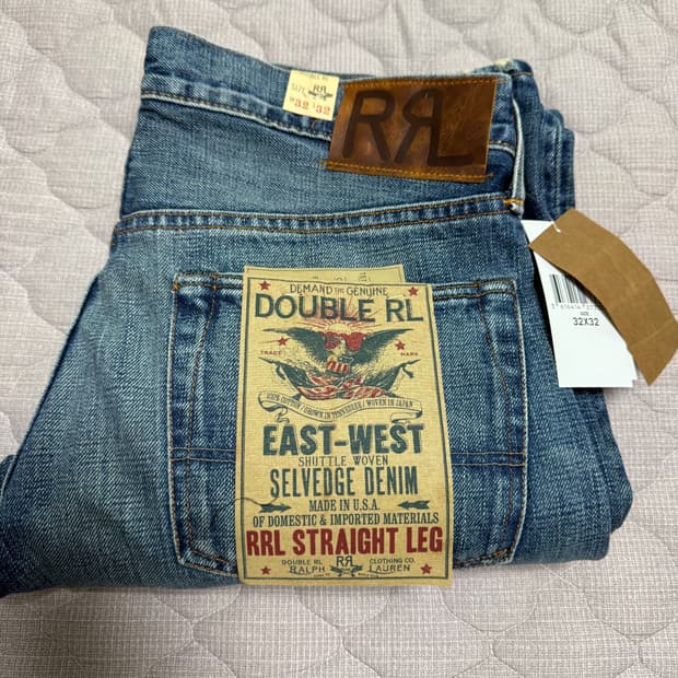 RRL 스트레이트핏 셀비지 힐스뷰