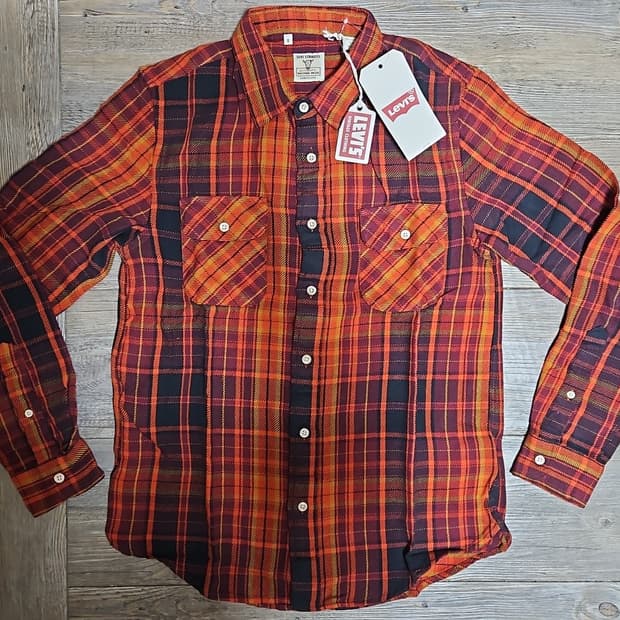 리바이스 LVC 1950's 숏혼 플란넬 셔츠 멀티 S