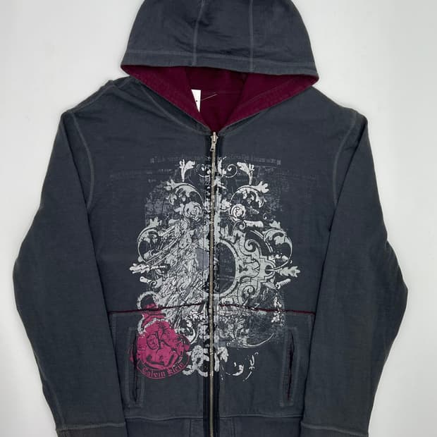 캘빈 클라인 리버시블 후드집업