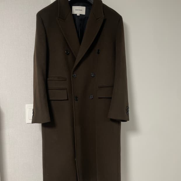 토니웩 캐시미어 더블코트 다크 브라운