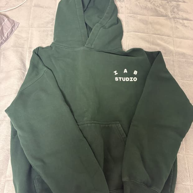 아이앱 딥그린 후드티 L