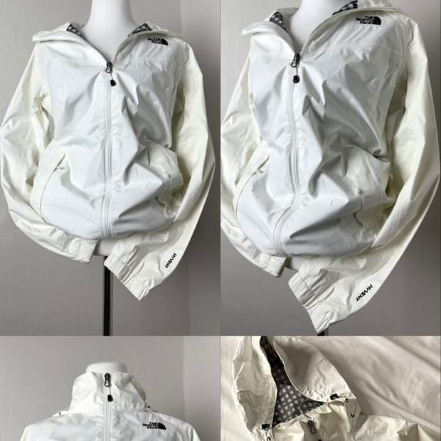 노스페이스 안감체크 바람막이 자켓