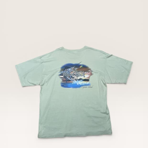 Hard Rock - Cayman 백 프린팅 티셔츠 (XL 추천)