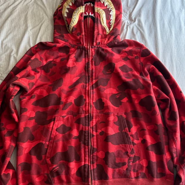 베이프 샤크 후드집업 L